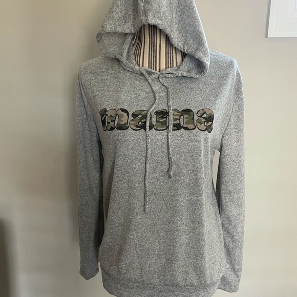 Women's 'MAMA' Camo Print Comfy Hoodie - Picture 5 of 9